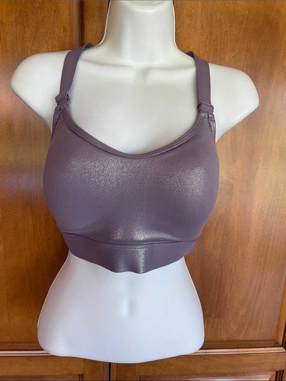 Victoria's Secret PINK Lavender Shimmer Support Bra NWOT! Size L